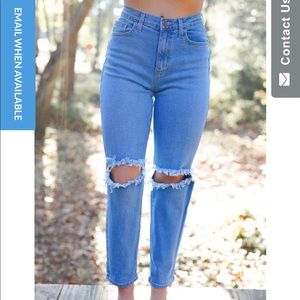 *SOLD* Vibrant MIU Mom Jeans